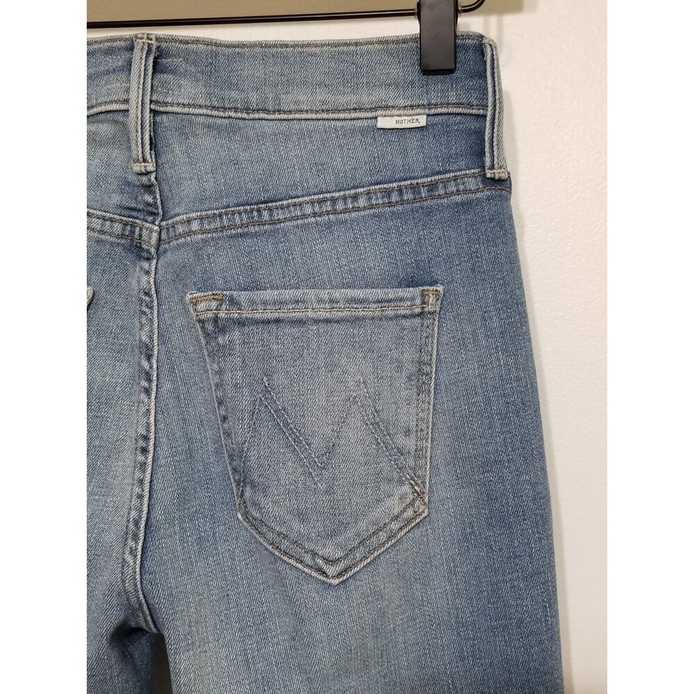 MOTHER The Dazzler Ankle Straight Jeans Camp Expert Light Wash NWT Size 24 25 - Picture 9 of 15